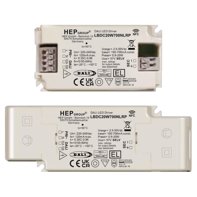 LBDC 20W 150-700 mA NFC DALI-2 DT6 |