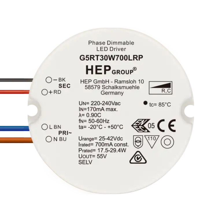 G5RT 30 W 600-800 mA Trailing edge |